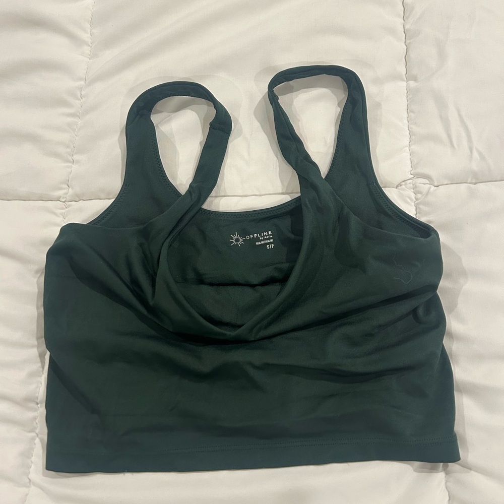 Aerie Dark Green Sports Bra